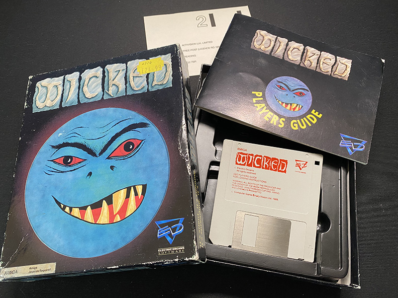 My boxed game of Wicked for the Amiga